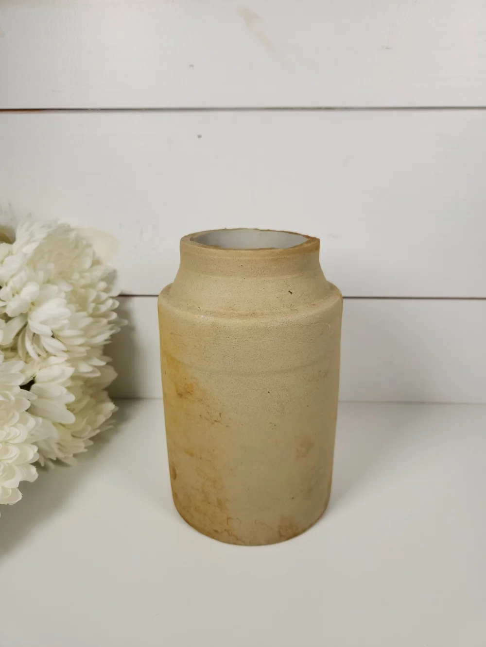 Antique Stoneware Canning Crock Jar 8